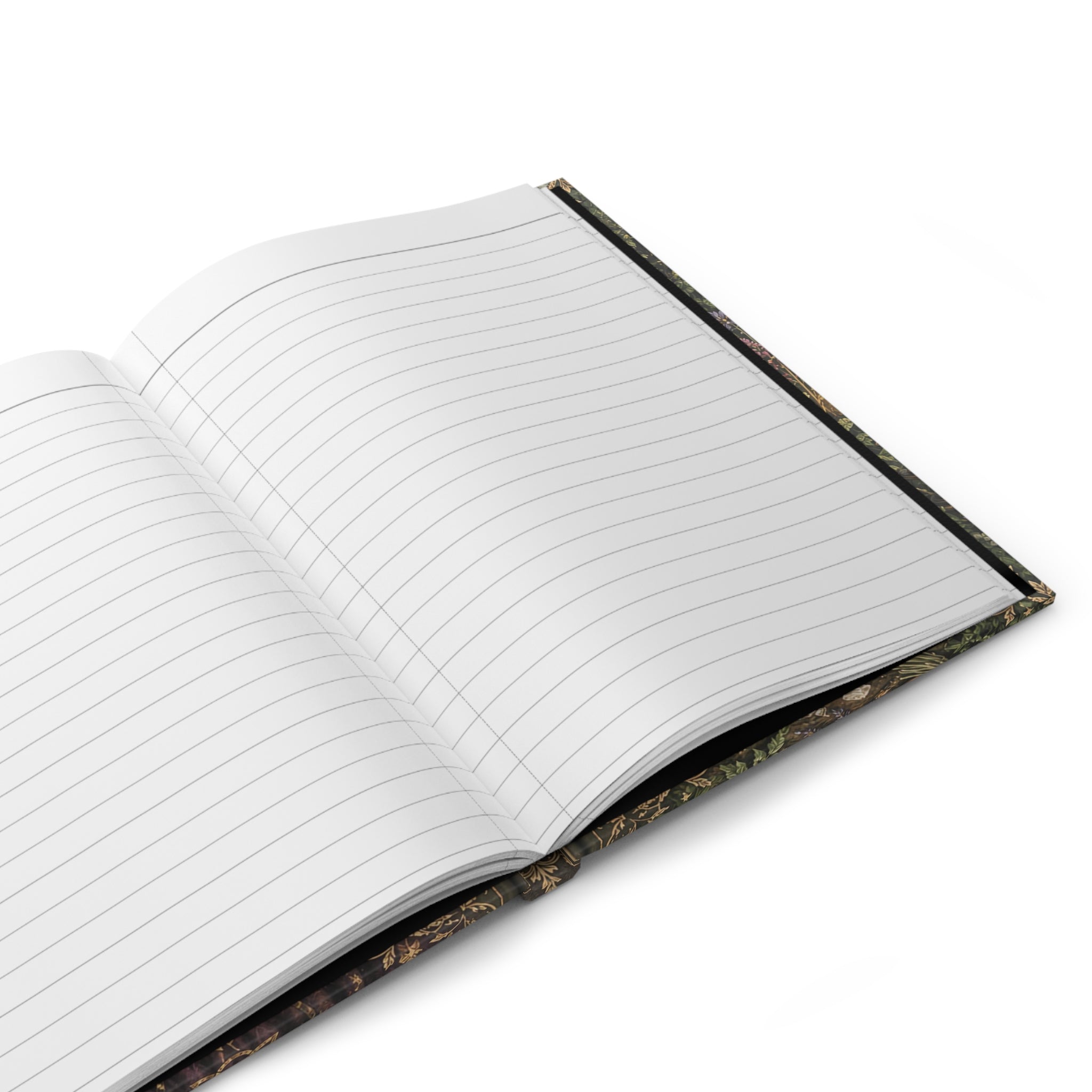 Mystic Forest Journal — Cats, Owl & Wolf Vintage Hardcover Notebook