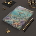 Underwater Sea Turtle Hardcover Journal — Ocean Coral Reef Notebook for Nature Lovers