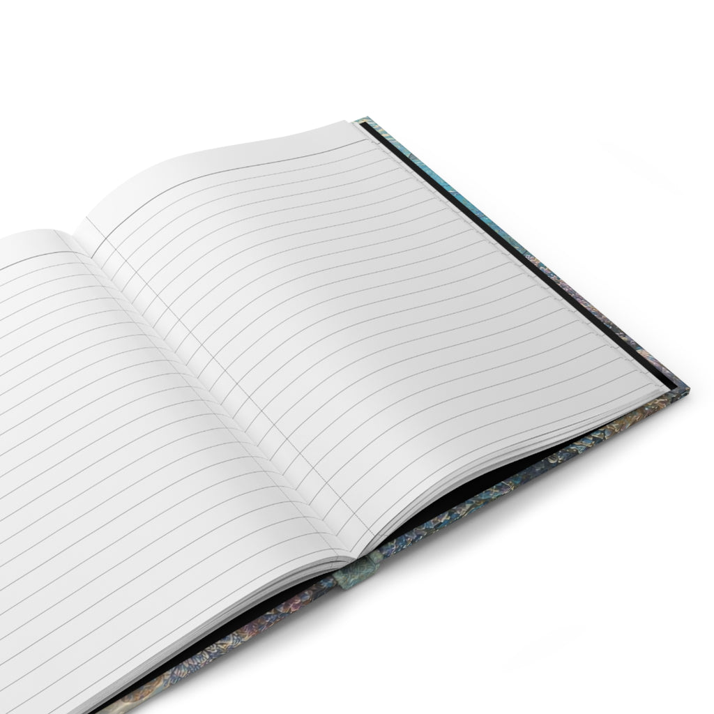 Manta Ray Hardcover Journal — Oceanic Underwater Notebook for Nature Lovers