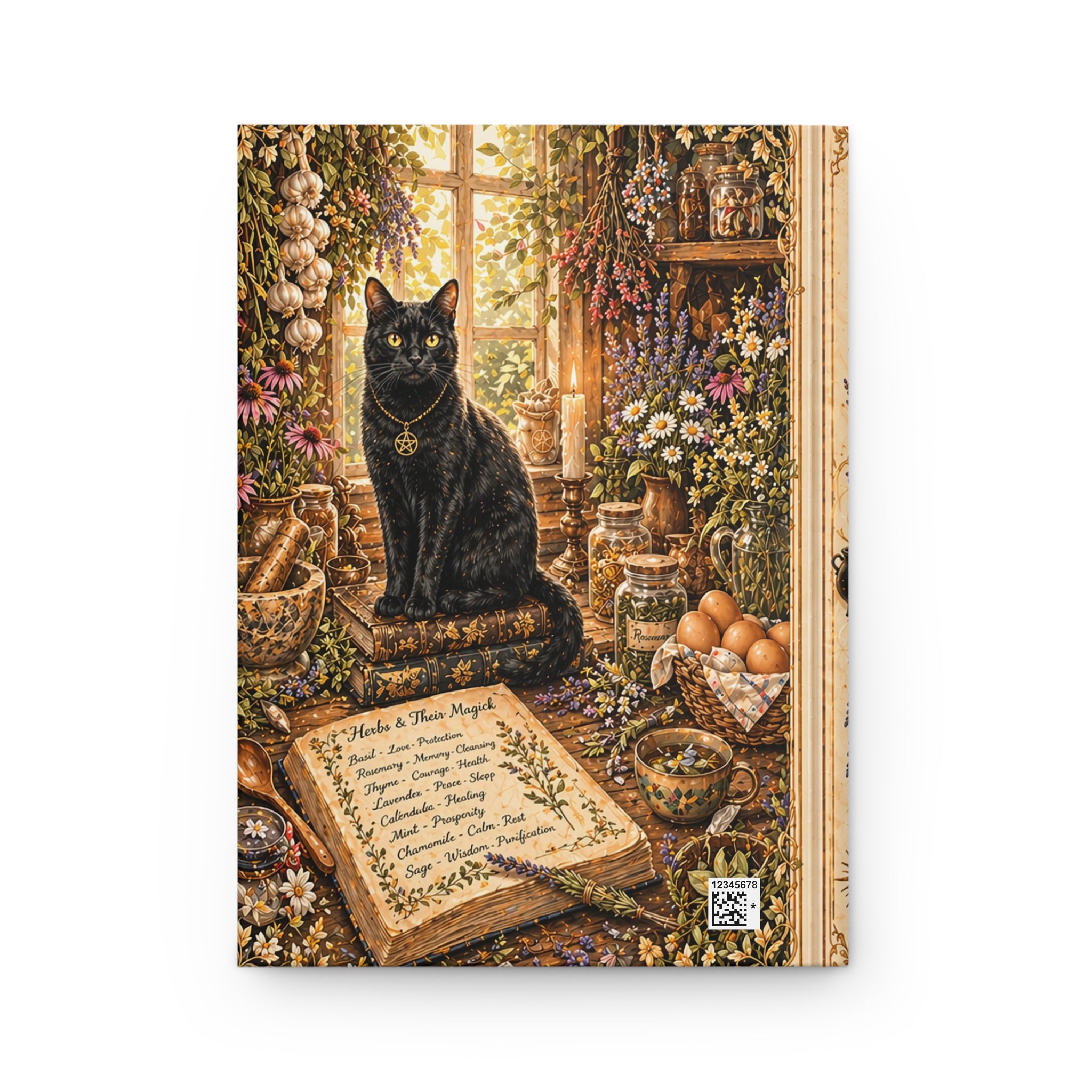 Kitchen Witchery Journal — Hardcover Recipe & Spellbook Notebook