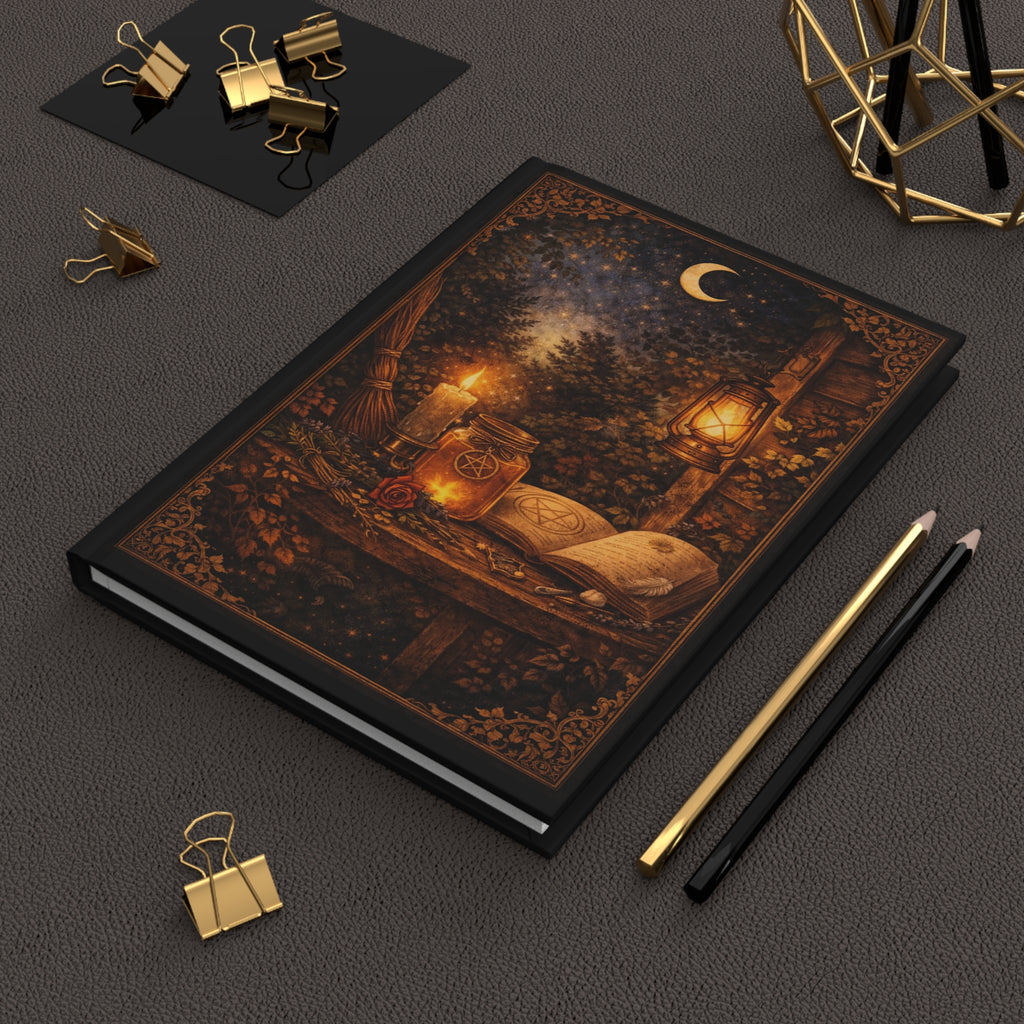 Magical Woodland Journal — Hardcover Matte Fantasy Notebook